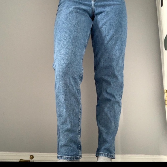 mom high ankle denim blue jeans from h&m - Picture 1 of 3